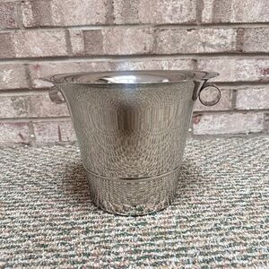 NEW Fete Home Silver Ice Bucket